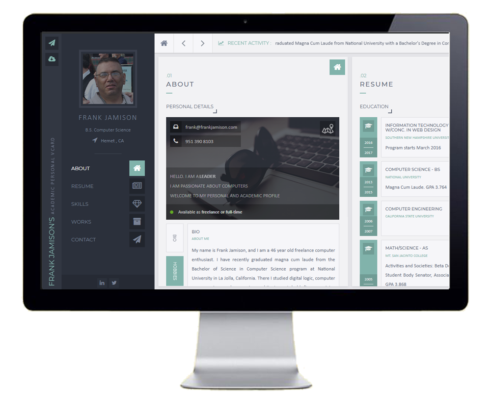 FrankJamison.com in 2015 Thumbnail