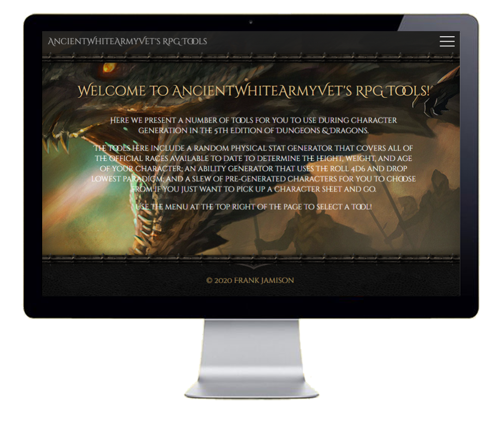 AncientWhiteArmyVet's RPG Tools 2020 Thumbnail